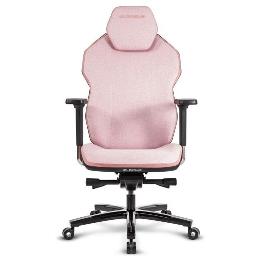 Cadeira Quersus ICOS 1.1 Quartzo rosa tecido ignífugo apoios 4D encosto reclinável