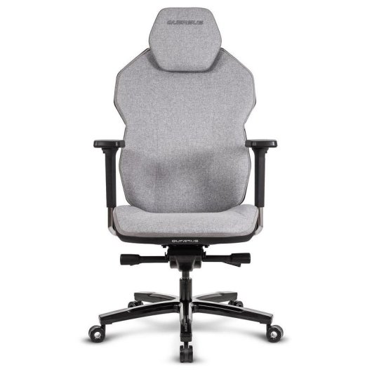 Cadeira gaming Quersus ICOS 1.1 cinza tecido ignífugo apoios 4D