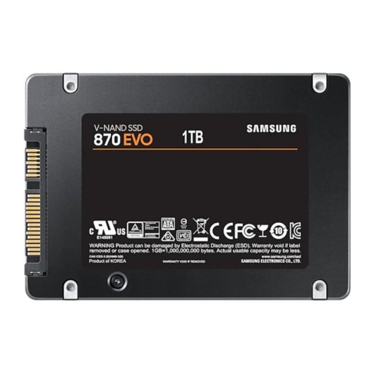 Disque Dur Samsung 870 EVO 1TB SSD 2.5 SATA III 560 MB/s AES