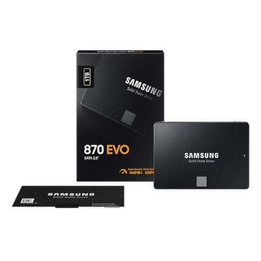 Disque Dur Samsung 870 EVO 1TB SSD 2.5 SATA III 560 MB/s AES