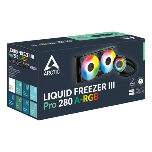 Refrigeration Liquide Arctic Liquid Freezer III Pro 280mm 2 Ventilateurs A-RGB