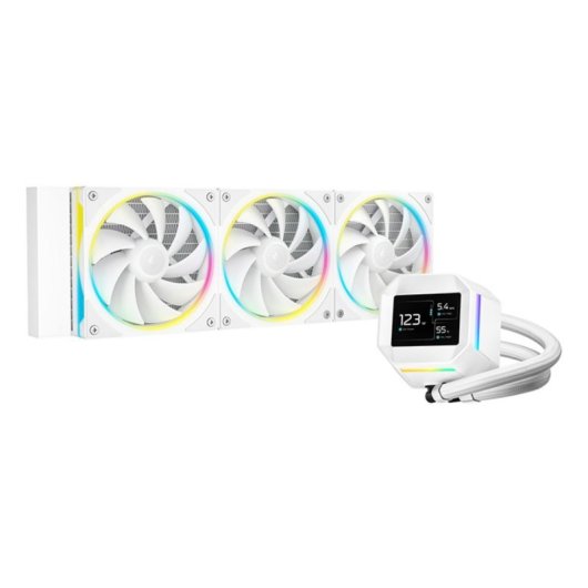 Refrigeration Liquide Deepcool LM360 WH 360mm 3 Ventilateurs Ecran IPS RGB