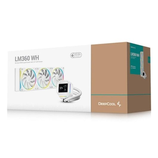 Refrigeration Liquide Deepcool LM360 WH 360mm 3 Ventilateurs Ecran IPS RGB
