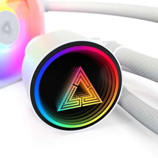 Refrigeração Líquida Montech LightFlow ARGB 360mm 3 Ventoinhas RGB Branco