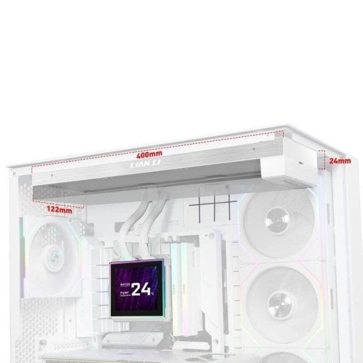 Refrigeração Líquida Lian Li HydroShift II LCD-S 360mm RGB 3 Ventiladores IPS Alumínio
