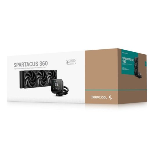 Refrigeration Liquide Deepcool Spartacus 360 360mm 3 Ventilateurs LCD RGB