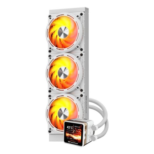 Wasserkühlung darkFlash DE360 360mm 3 Lüfter IPS Display ARGB Weiß