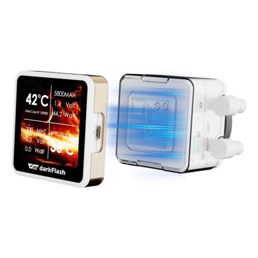 Wasserkühlung darkFlash DE360 360mm 3 Lüfter IPS Display ARGB Weiß