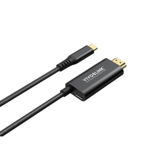 Cable HDMI Vivolink PROUSBCHDMIMM2-CHARGE USB-C a HDMI 4K 2m PD 100W