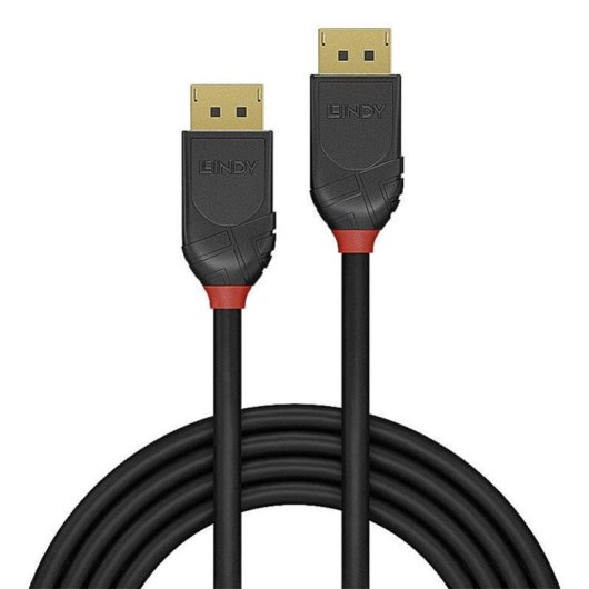 Cable DisplayPort Lindy 36515 0,5 m 8K 60Hz Noir nickel