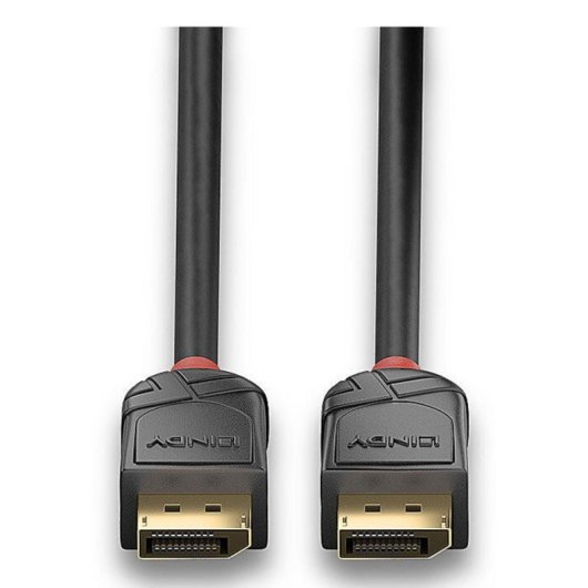 Cable DisplayPort Lindy 36515 0,5 m 8K 60Hz Noir nickel