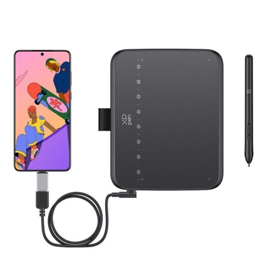 Grafiktablett XP-Pen Deco 640 kabellos kabelgebunden 5080 LPI 8 Tasten