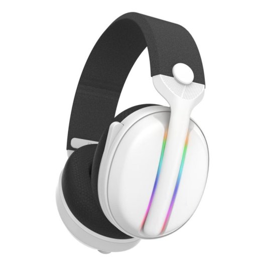 Auriculares Subsonic SA5717-2 sem fios e com fio Bluetooth Gaming RGB 7.1 Branco