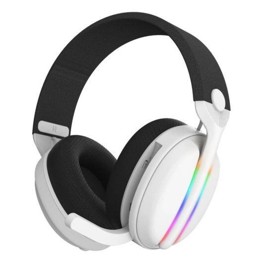Auriculares Subsonic SA5717-2 sem fios e com fio Bluetooth Gaming RGB 7.1 Branco