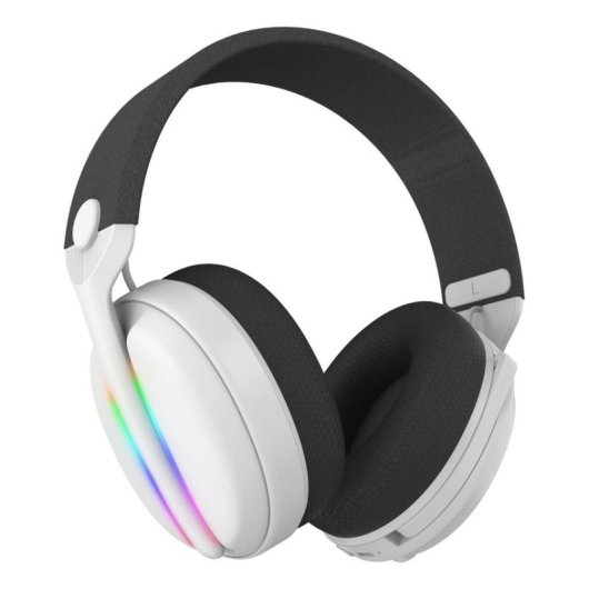 Auriculares Subsonic SA5717-2 sem fios e com fio Bluetooth Gaming RGB 7.1 Branco