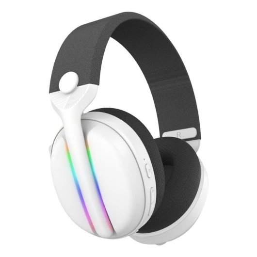 Auriculares Subsonic SA5717-2 sem fios e com fio Bluetooth Gaming RGB 7.1 Branco