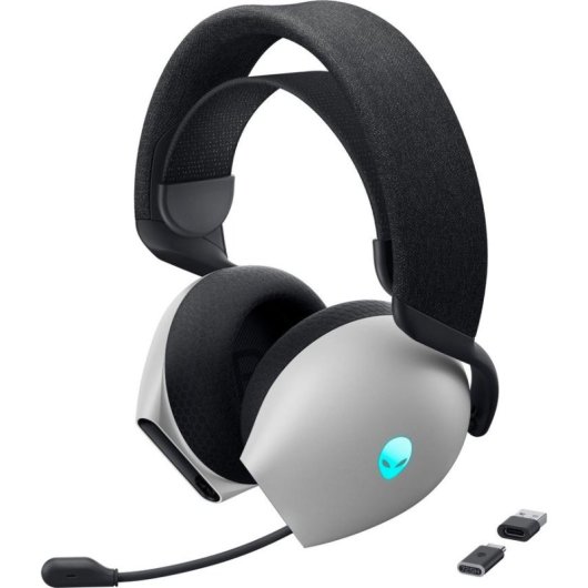 Auriculaires Dell Alienware AW725H sans fil Bluetooth RF Gaming, ANC, micro, RGB, noir blanc
