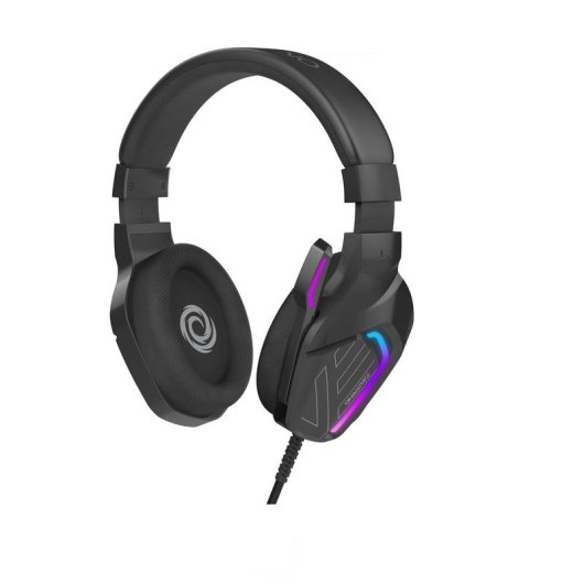 Auriculares Oniverse Meteor com fio USB-C e jack 3,5 mm Gaming LED Preto