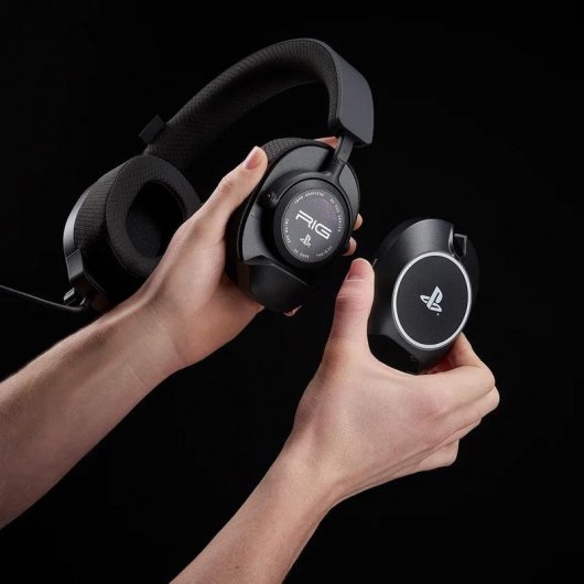 Auriculares Nacon Gaming RIG R5 Pro HS com fio áudio alta fidelidade microfone preto