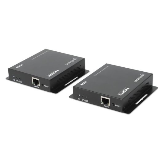 Switch KVM Manhattan HDMI 1080p su IP 120 m Cat6 USB-A Nero