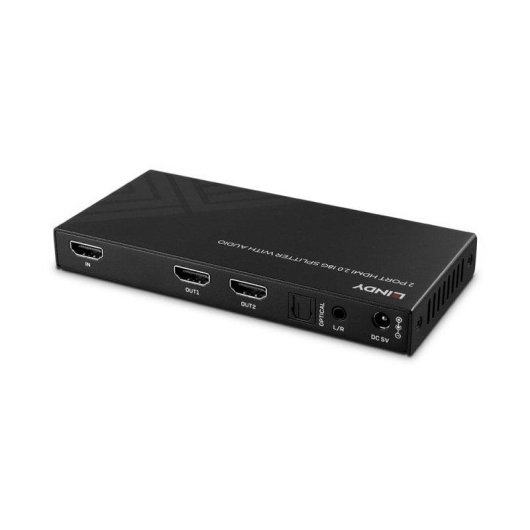 Divisore video Lindy 38534 HDMI 2 porte 8K60Hz estrazione audio
