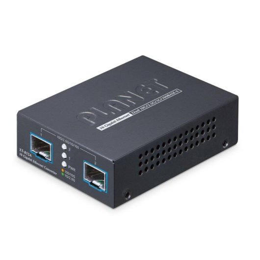 Convertisseur Planet XT-815A 2 ports SFP+ 10G/2.5G/1G/100BASE-X métal