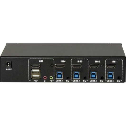 Switch KVM Intertech AS-41HUS HDMI 4K USB Audio 4 Porte
