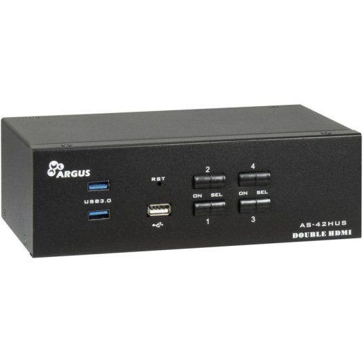 Switch KVM Intertech AS-42HUS 4K Ultra HD 4 Porte HDMI USB Audio