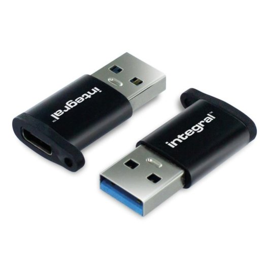 Adaptateur Integral INADUSB3.0CTOATW USB-A vers USB-C 5 Gbps Noir