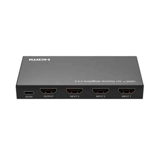 Switch HDMI MicroConnect MC-HDMISWITCH0301-8K 3 ports 8K 60Hz télécommande