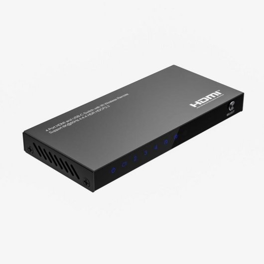 Switch MicroConnect MC-USBCHDMISWITCH0401-8K 4 Ports 8K HDMI USB-C Télécommande