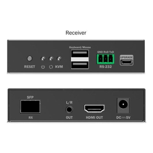 Ricevitore KVM IP fibra Digitus DS-55349 HDMI 4K 60Hz bassa latenza