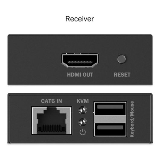 Extensor KVM Digitus DS-55357 HDMI 4K 30Hz PoC 70 m USB Cat6 Plug & Play
