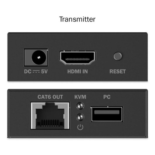 Extensor KVM Digitus DS-55357 HDMI 4K 30Hz PoC 70 m USB Cat6 Plug & Play