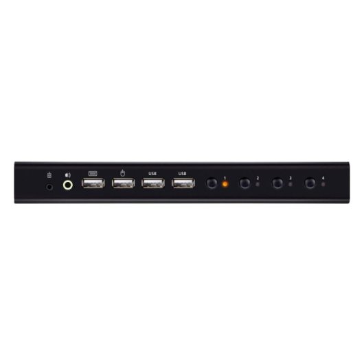 Interruptor KVM Aten CS784H 4K HDMI 4 Puertos USB Audio Hub