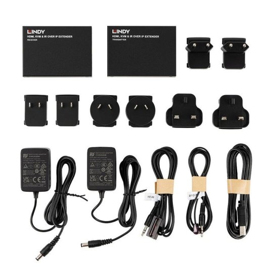 Extender KVM Lindy 39320 HDMI USB Cat6 150 m Nero Metallo