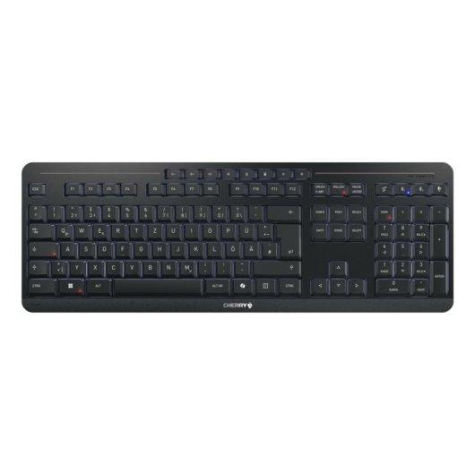 Teclado CHERRY Stream Desktop Ultimate sem fios retroiluminado QWERTZ com rato ergonómico