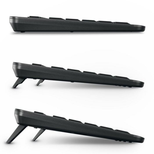 Tastiera CHERRY Stream Desktop Ultimate wireless retroilluminata con mouse QWERTY