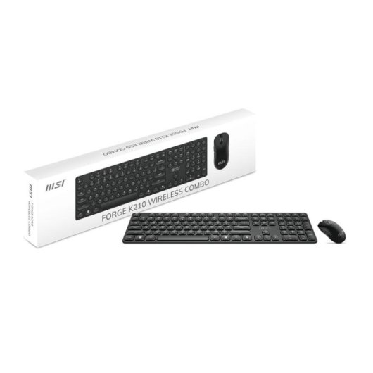 Teclado MSI FORGE K210 Wireless Combo mecánico Full Size con ratón óptico incluido