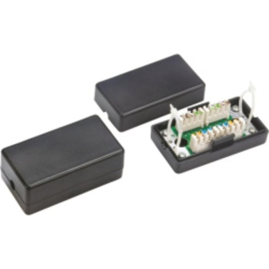 Bloque de terminales Alantec WTM08 negro para cableado 22-26 AWG