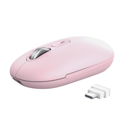 Rato Trust Seron Slim Multi Bluetooth RF 3200DPI Rosa Silencioso
