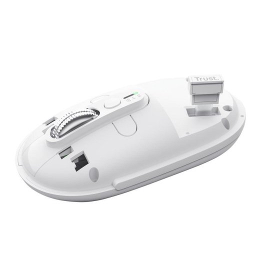 Ratón Trust Seron Slim Multi Bluetooth RF 3200DPI Branco Silencioso