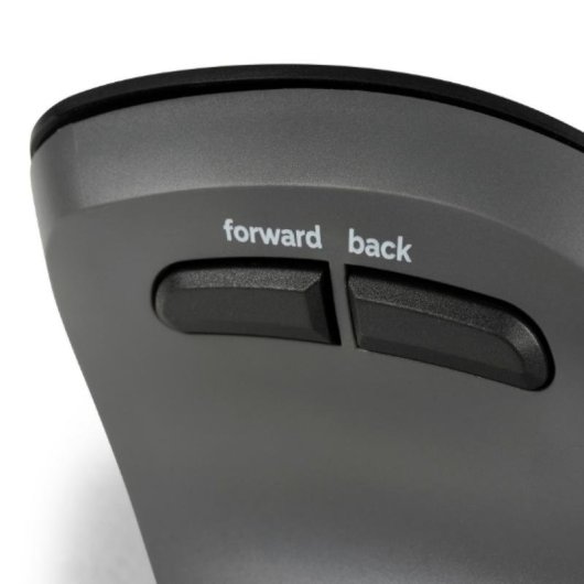 Ratón BakkerElkhuizen PRF Pro Kabellos USB-C 2400DPI Schwarz Grau Vertikal Wiederaufladbar