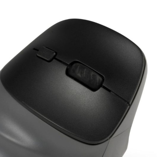 Ratón BakkerElkhuizen PRF Pro Kabellos USB-C 2400DPI Schwarz Grau Vertikal Wiederaufladbar