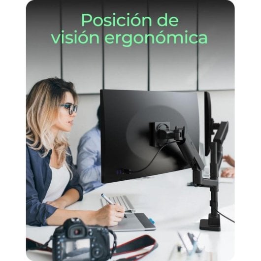 Icy Box IB-MS702-T Support Moniteur Bureau 2 Moniteurs 24 a 57" VESA 75x75 a 100x100 Max 27kg