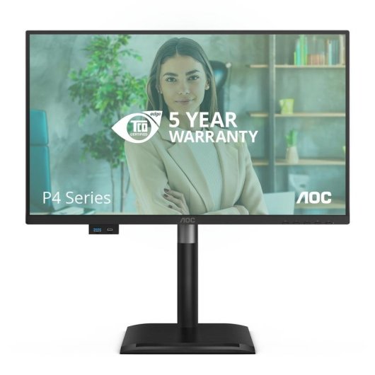Monitor AOC 24P4CV 24" FullHD 120Hz IPS USB-C Hub Altura Ajustável