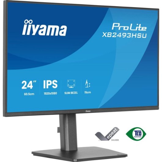 Écran PC iiyama ProLite XB2493HSU-B1 23,8" Full HD 120Hz IPS 1ms Hub USB Hauteur Ajustable