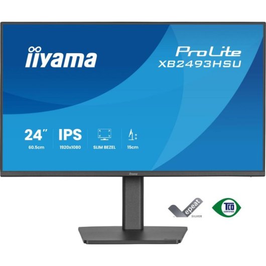 Écran PC iiyama ProLite XB2493HSU-B1 23,8" Full HD 120Hz IPS 1ms Hub USB Hauteur Ajustable