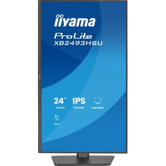 Écran PC iiyama ProLite XB2493HSU-B1 23,8" Full HD 120Hz IPS 1ms Hub USB Hauteur Ajustable