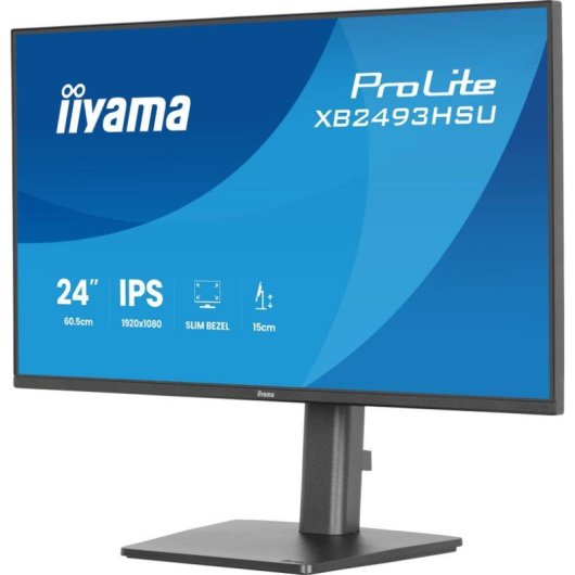 Écran PC iiyama ProLite XB2493HSU-B1 23,8" Full HD 120Hz IPS 1ms Hub USB Hauteur Ajustable
